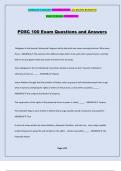 POSC 100 Exam Questions and Answers