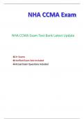 NHA CCMA Practise Exam Question Bank All Possible Questions Included Latest Update 2024/2025