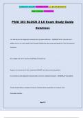 PSIO 303 BLOCK 2 L6 Exam Study Guide Solutions