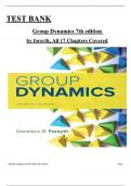 Complete Test Bank for Group dynamics 7th Edition by Forsyth, All Chapters 1 to 17 Covered, Verified Latest Edition, ISBN: 9781337408851