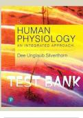 Test Bank - Human Physiology an Integrated Approach 8th Edition (Silverthorn, 2025) Update, All Chapters, Complete Latest Version.