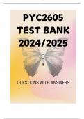 PYC2605 TEST BANK 2024/2025