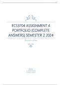 ECS3704 Assignment 4 (COMPLETE ANSWERS) Semester 2 2024 - DUE October 2024