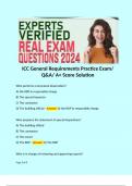 ICC General Requirements Practice Exam/ Q&A/ A+ Score Solution 