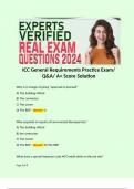 ICC General Requirements Practice Exam/ Q&A/ A+ Score Solution 