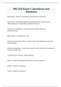 BIO 235 Exam 1 Questions and Solutions.pdf