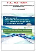 Test bank for advanced health assessment clinical diagnosis in primary care 6th edition dains ISBN 9780323594554 (NEWEST 2024)