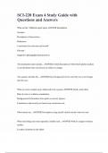 SCI-220 Exam 4 Study Guide with Questions and Answers