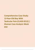 Comprehensive Case Study: 13-Year-Old Boy With Testicular Pain (CLASS 6512) | iHuman Case Analysis Week #10