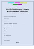 RAD370 Week 2 Computer Principles Practice Questions and Answers