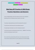 Med Surg ATI Practice A 2024 Exam Practice Questions and Answers