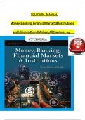 Solution manual for money banking financial markets institutions 2nd Edition for Brandl Michael