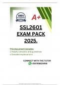 SSL2601 EXAM PACK 2025