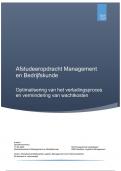 HBO Bachelor Logistics Management afstudeeropdracht 8 + beoordeling, Nieuwe leerstijl 24/25 (Verantwoordingsrapport + Logboek + Powerpoint)