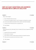 CMIT 425 QUIZ 5 QUESTIONS AND ANSWERS 2024/2025 WITH COMPLETE SOLUTION