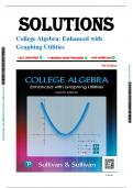 Solution Manual For College Algebra Enhanced with Graphing Utilities, 8th Edition by Michael Sullivan, All Chapters 1-10