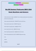 Bio-260 Summer Flashcards SBVC 2024 Exam Questions and Answers