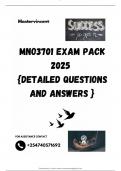 MNO3701 EXAM PACK 2025  {DETAILED QUESTIONS AND ANSWERS }