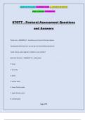 STOTT - Postural Assessment Questions and Answers