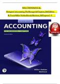 Solution manual for horngren s accounting the managerial chapters 14th edition By Tracie Miller-Nobles Brenda Mattison