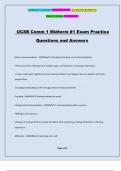 UCSB Comm 1 Midterm #1 Exam Practice Questions and Answers