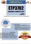 ETP3702 Semester 2 Assignment 5 2024