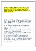 2024 Newest|NUR2474 Pharmacology Final Exam| UPDATE| COMPLETE FREQUENTLY TESTED QUESTIONS WITH VERIFIED ANSWERS|GET IT 100% ACCURATE!! 1. The nurse working on a high-acuity medical-surgical unit is prioritizing care for four patients who were just admitte