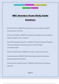 RBC disorders Exam Study Guide Solutions