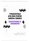 TMS3725 EXAM PACK 2024/2025 (QUESTIONS & ANSWERS)