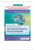 TEST BANK FOR VARCAROLIS’ FOUNDATIONS OF PSYCHIATRIC-MENTAL HEALTH NURSING, 8TH EDITION,