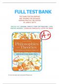 Test Bank For Philosophies and Theories for Advanced Nursing Practice 3rd Edition By Janie B. Butts| 9781284112245| All Chapters included| LATEST