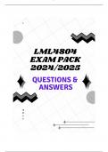 LML4804 EXAM PACK 2024/2025 (QUESTIONS & ANSWERS)