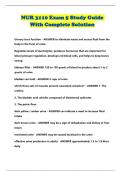 NUR 3110 Exam 5 Study Guide With Complete Solution