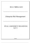 D515 MHA 6210(Enteprise Risk Management) FA Readiness Q & S 2024