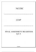 (NCCHC) CCHP Final Assessment Readiness Q & S 2024.