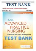 Test Bank for Advanced Practice Nursing: Essentials for Role Development, 5th Edition by Lucille A. Joel, F.A. Davis|9781719642774|All Chapters 1-30| LATEST