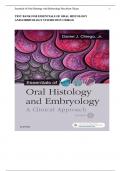 TEST BANK ESSENTIALS OF ORAL HISTOLOGY  AND EMBRYOLOGY (5TH ED) by CHIEGO