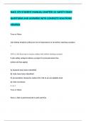 NACE CP2 STUDENT MANUAL CHAPTER 10: SAFETY EXAM QUESTIONS AND ANSWERS WITH COMPLETE SOLUTIONS VERIFIED