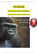 Test bank for evolutionary analysis 5th edition by Jon C. Herron; Scott Freeman