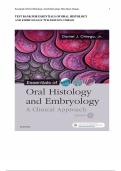 TEST BANK FOR ESSENTIALS OF ORAL HISTOLOGY AND EMBRYOLOGY 5TH EDITION CHIEGO