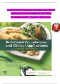 Test Bank - Nutritional Foundations and Clinical Applications A Nursing Approach 8th Edition By Michele Grodner, Suzanne Dorner, Sylvia Escott-Stump| Chapter 1 – 20, Complete Guide 2023|