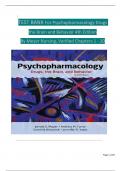 TEST BANK For Psychopharmacology: Drugs, the Brain, and Behavior, 4th Edition By Meyer Nursing, Complete Chapters 1 - 20, Newest Version