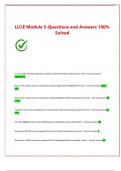 Li/LE Module 5-Questions and Answers 100% Solved 2025