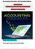 Solution Manual for Accounting Principles, 9th Canadian Edition Volume 1 & 2 by Weygandt, Kieso, Kimmel, Trenholm, Warren