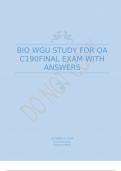 C381 WGU Study for OA