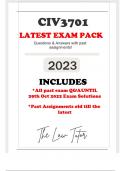 CIV3701 EXAM PACK 2024