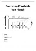 Natuurkunde (2024) Verslag Practicum Constante Van Planck