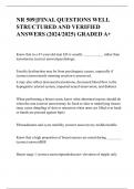 NR 509||FINAL QUESTIONS WELL STRUCTURED AND VERIFIED ANSWERS (2024/2025) GRADED A+ 