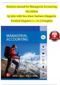 Solution Manual For Managerial Accounting 8th Edition By John Wild, Ken Shaw, Barbara Chiappetta