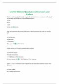 MN 566 Midterm Questions And Answers Latest Updates